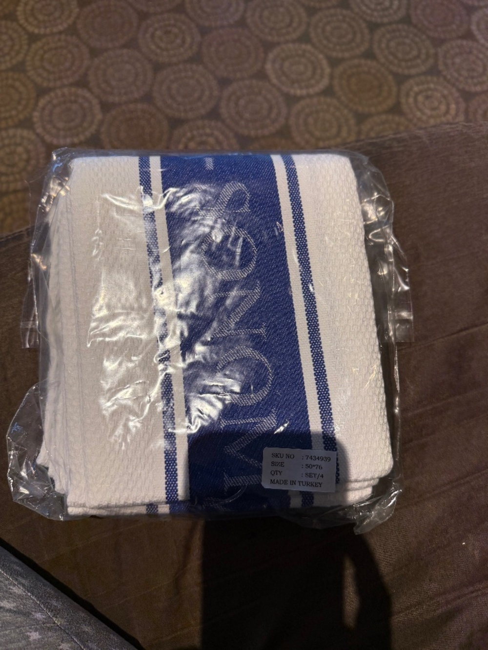 Set of 4 Williams-Sonoma Classic Striped Towels, Cotton,Set of 8